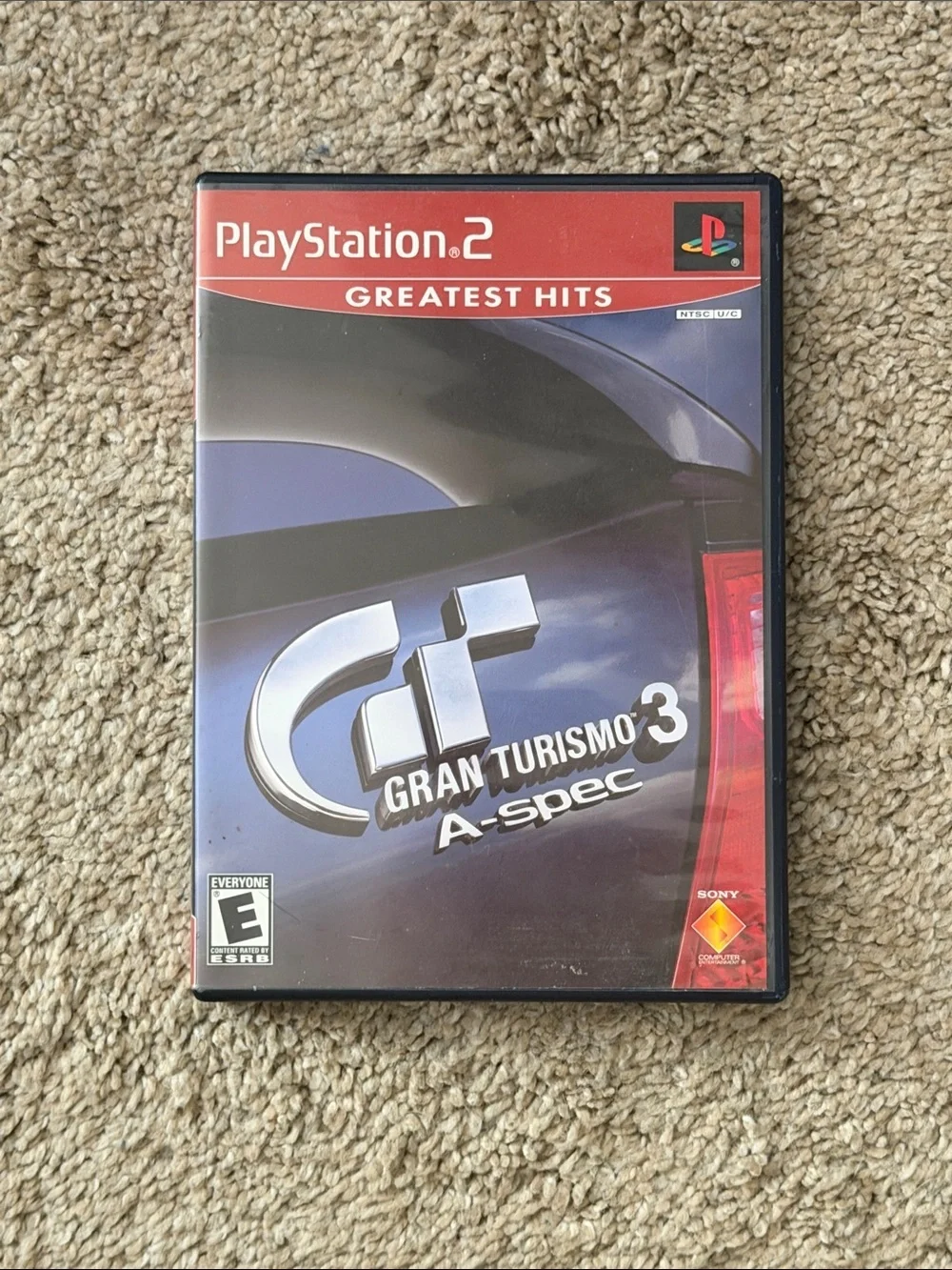 Sony Gran Turismo 3 A-Spec PlayStation 2 Game (Red/Blue/Black)